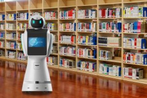 迎宾机器人闪耀登。糁悄芊务新纪元